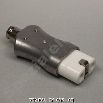 K18600100000 - Aluminium-Gerätesteckdosen, 2-polig + E