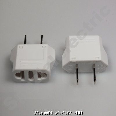 K12201000030 - Adapter, 2-polig