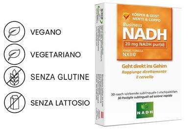 NADH BUSINESS per Manager, imprenditori e tutte le persone ad alta intensità di lavoro e performance. NADH BUSINESS per Manager, imprenditori e tutte le persone ad alta intensità di lavoro e performance.