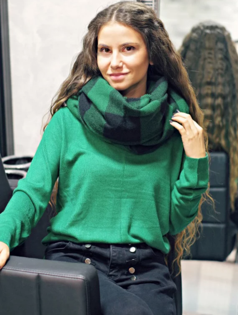Дамски Пуловер - Green autumn