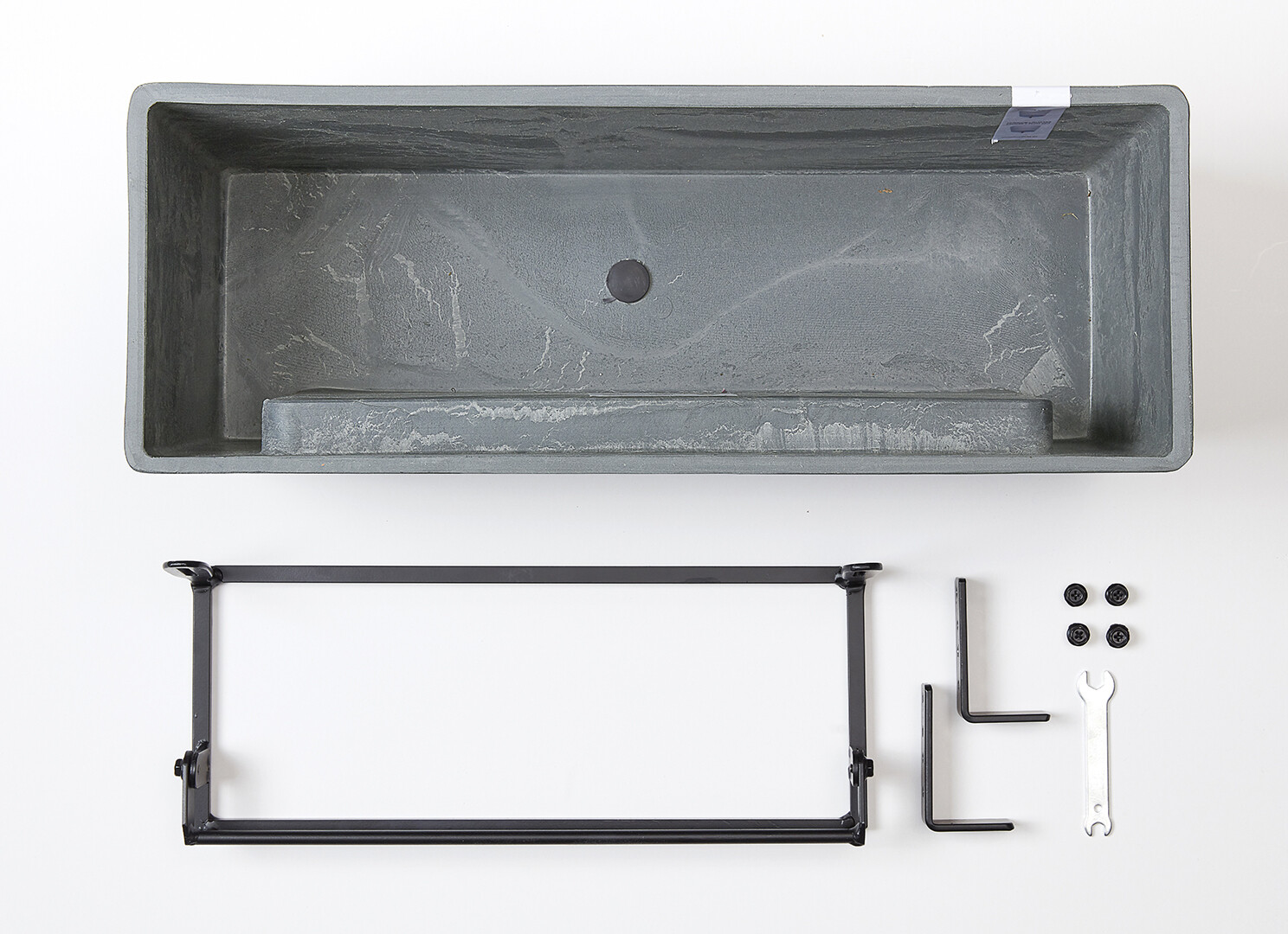 Ecopots Hanging Bruges 55 Blue Grey