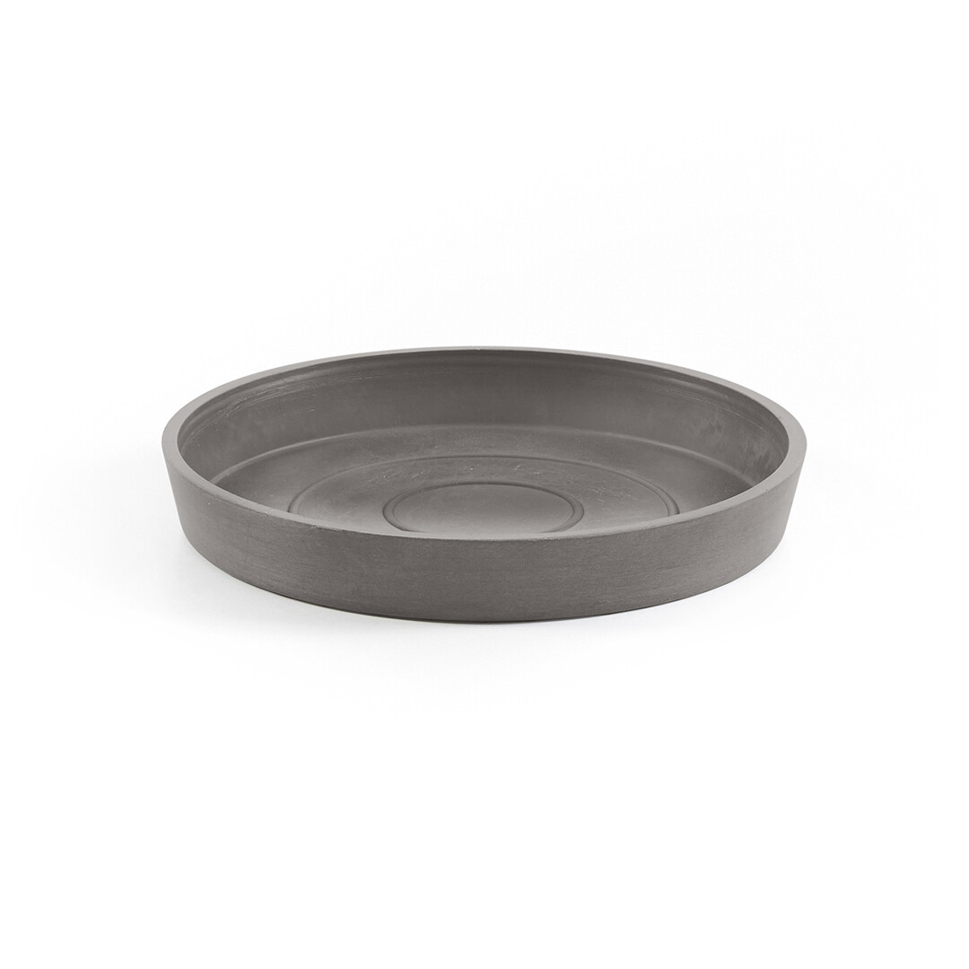 Ecopots Saucer Round Taupe - inside bottom Ø 12 cm / outside Ø 15 x H 2,5 cm