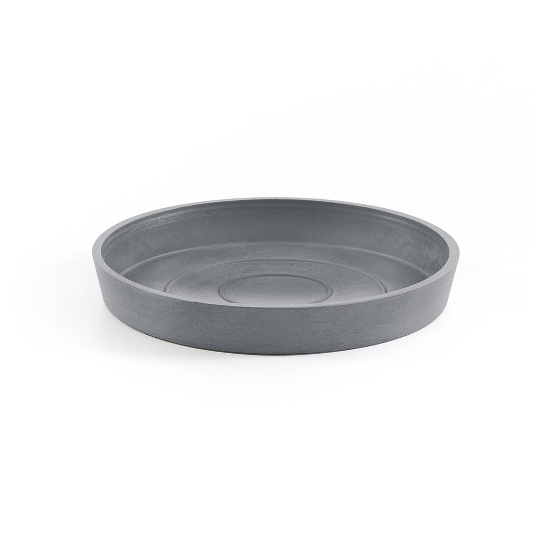 Ecopots Saucer Round Blue Grey - inside bottom Ø 15 cm / outside Ø 18 x H 2,5 cm