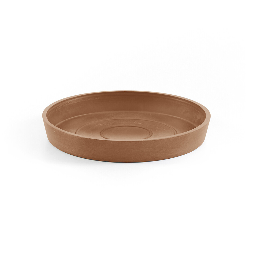 Ecopots Saucer Round Terra - inside bottom Ø 15 cm / outside Ø 18 x H 2,5 cm