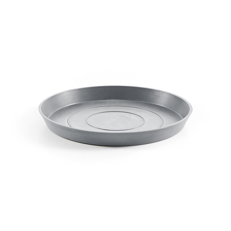 Ecopots Saucer Round Blue Grey - inside bottom Ø 33 cm / outside Ø 36,5 x H 3,5 cm