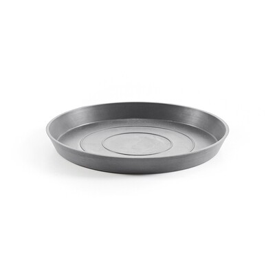 Ecopots Saucer Round Grey - inside bottom Ø 33 cm / outside Ø 36,5 x H 3,5 cm
