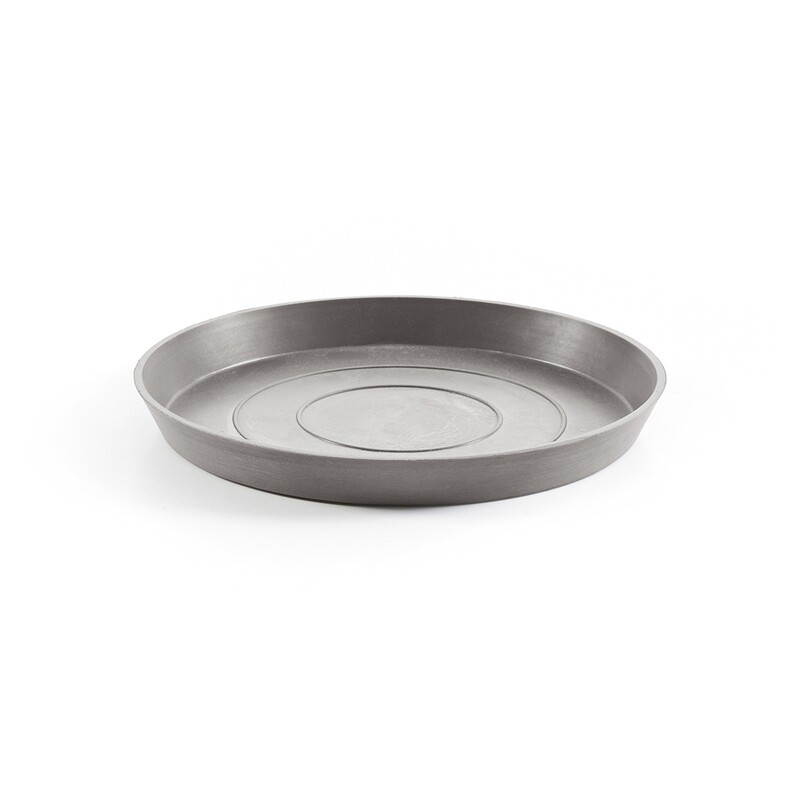 Ecopots Saucer Round Taupe - inside bottom Ø 33 cm / outside Ø 36,5 x H 3,5 cm