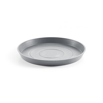 Ecopots Saucer Round Blue Grey - inside bottom Ø 38 cm / outside Ø 41,6 x H 9 cm