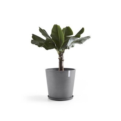 Ecopots Untersetzer Aus Recyceltem PET | Für Amsterdam-Töpfe, UV- & Frostbeständig – Grau, Weiß, Terrakotta