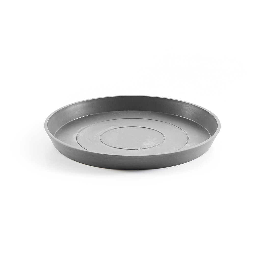 Ecopots Saucer Round Grey - inside bottom Ø 40 cm / outside Ø 44,5 x H 3,5 cm