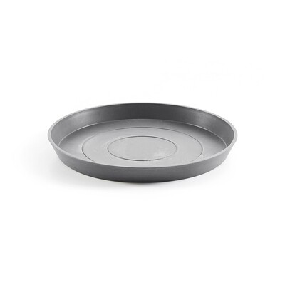 Ecopots Saucer Round Grey - inside bottom Ø 40 cm / outside Ø 44,5 x H 3,5 cm