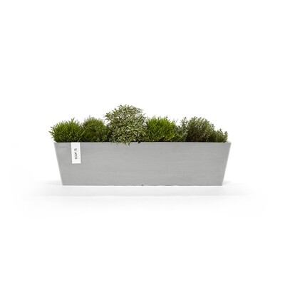 Ecopots Bruges 80 White Grey