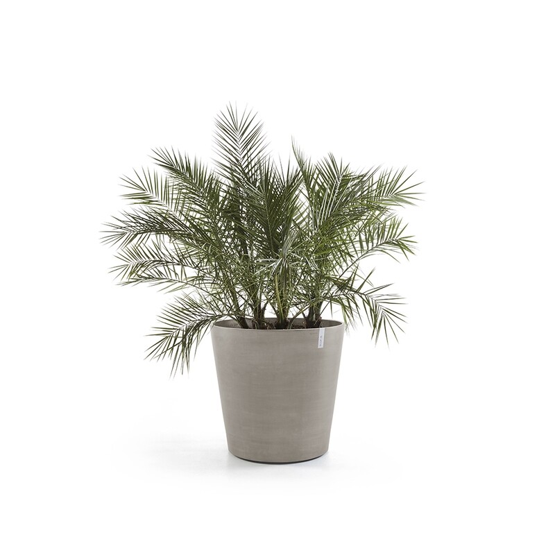 Ecopots Amsterdam Wheels 80 Taupe