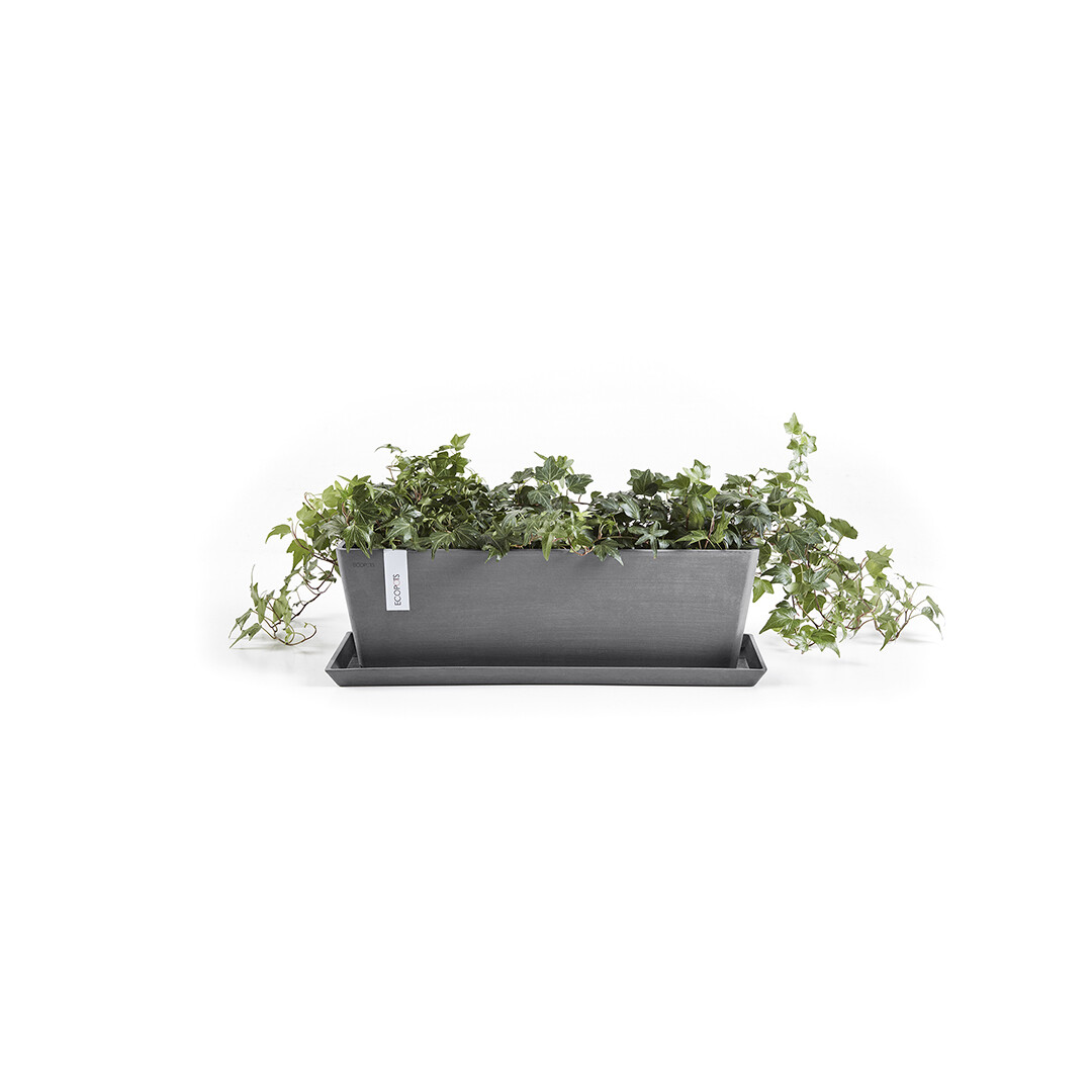 ECOPOTS Soucoupe Rectangular 55 Bleu Gris - 57,5 X 19,5 X H 25 Cm 68859788