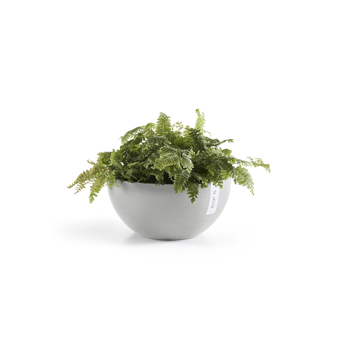 Ecopots Brussels 30 White Grey