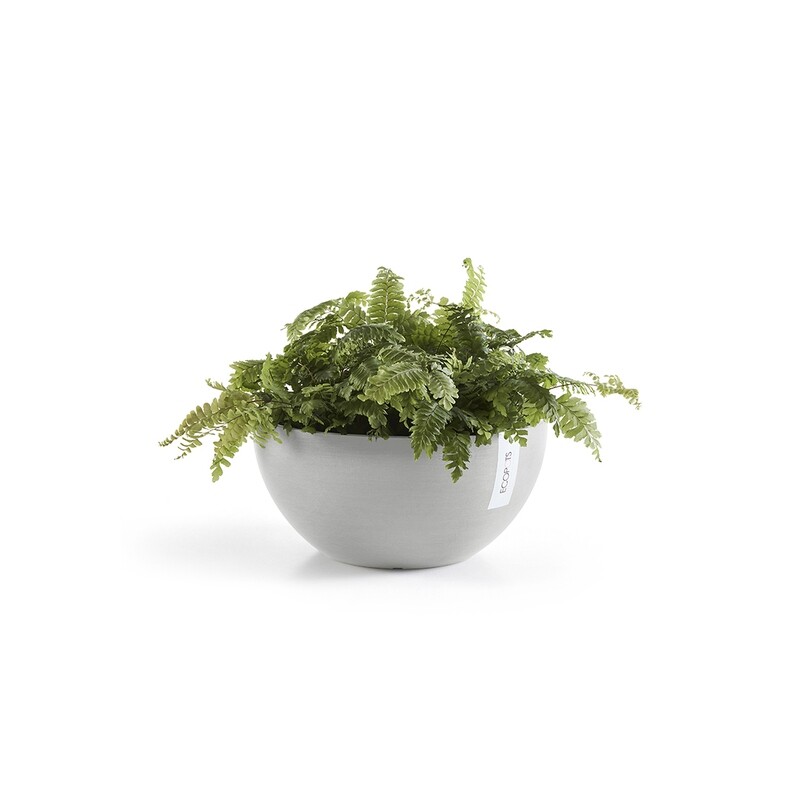 Ecopots Brussels 30 White Grey
