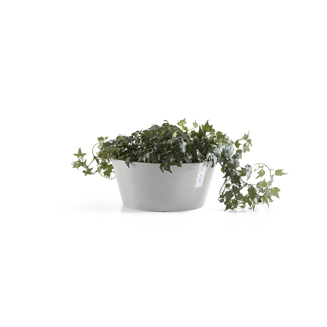 Ecopots Frankfurt 30 White Grey