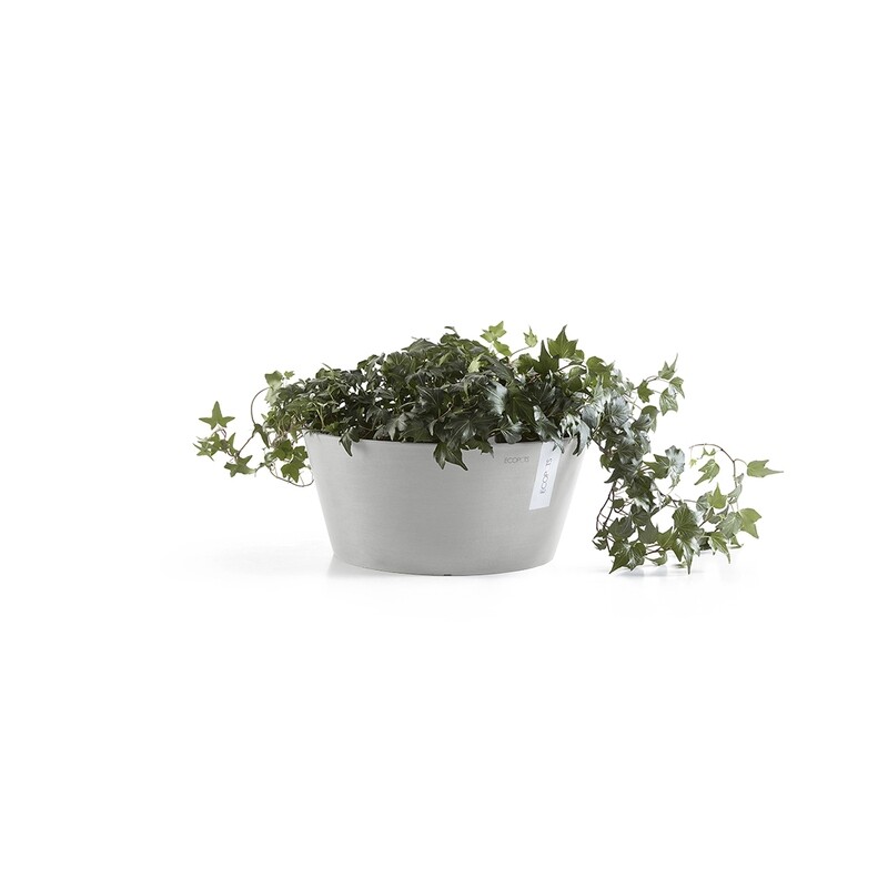 Ecopots Frankfurt 30 White Grey