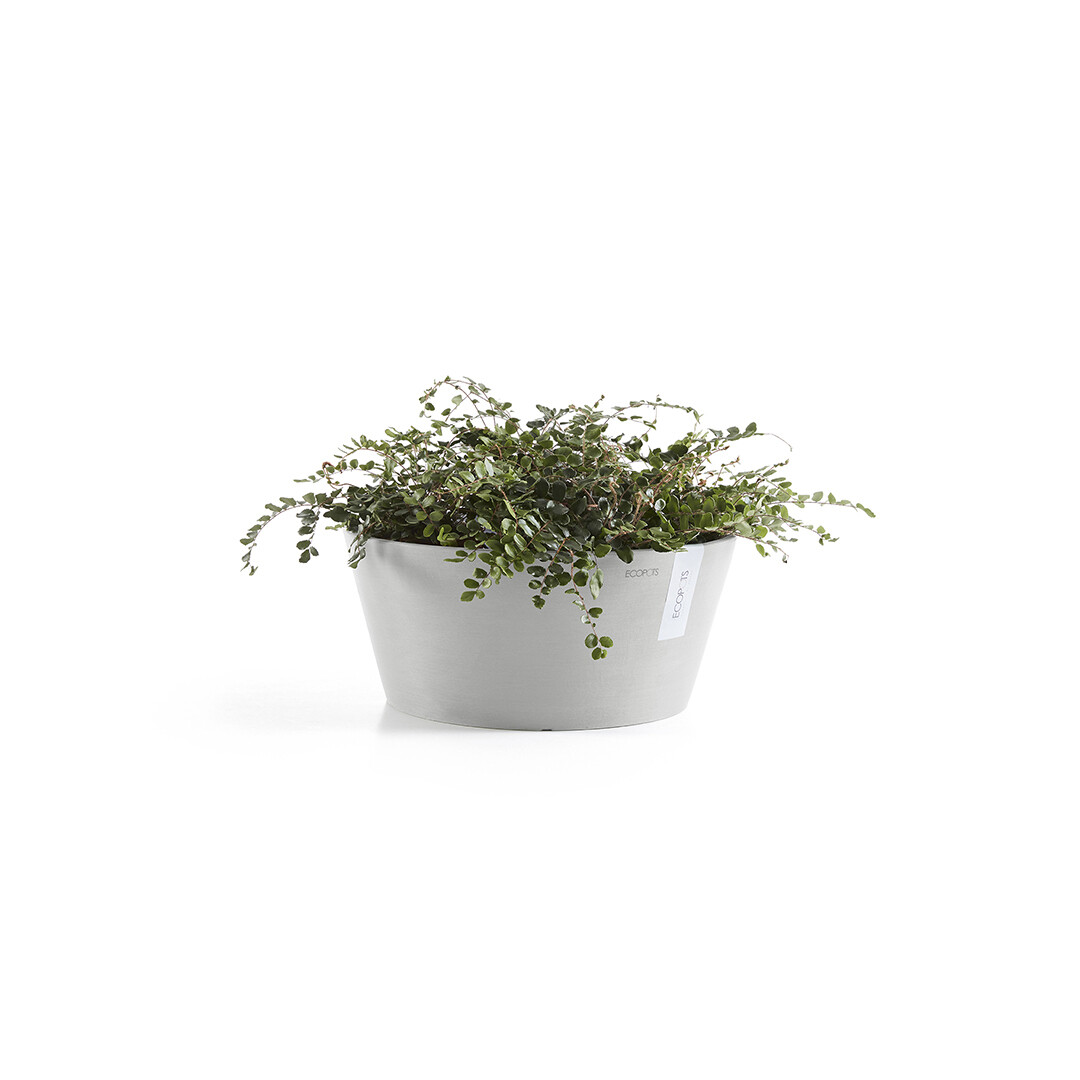Ecopots Frankfurt 40 White Grey Ecopots Frankfurt 40 White Grey