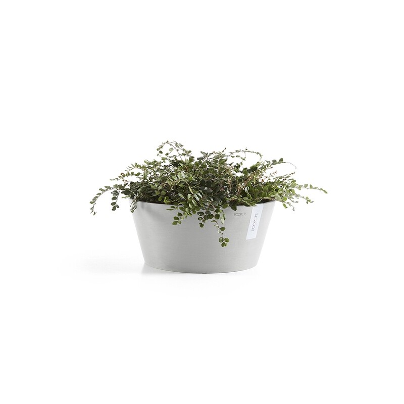 Ecopots Frankfurt 40 White Grey