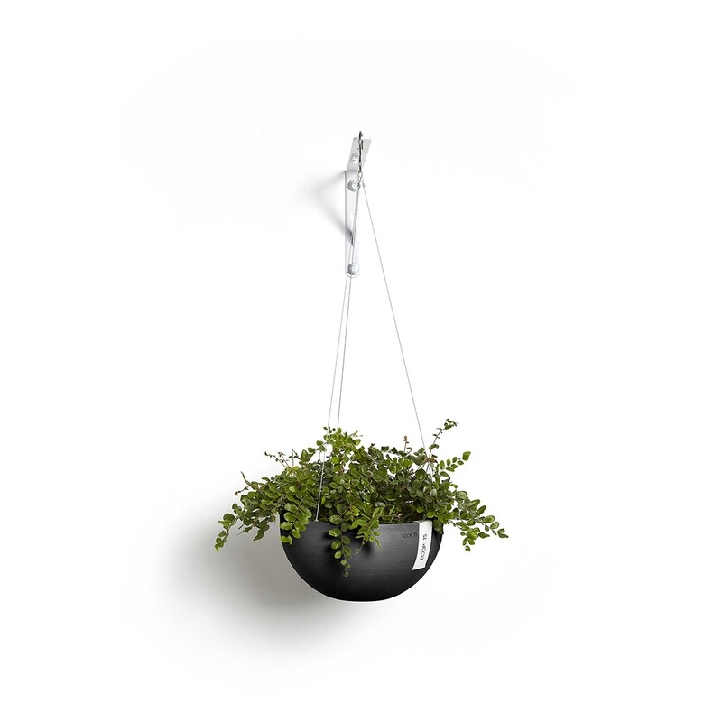 Ecopots Hanging Brussels 27 Dark Grey