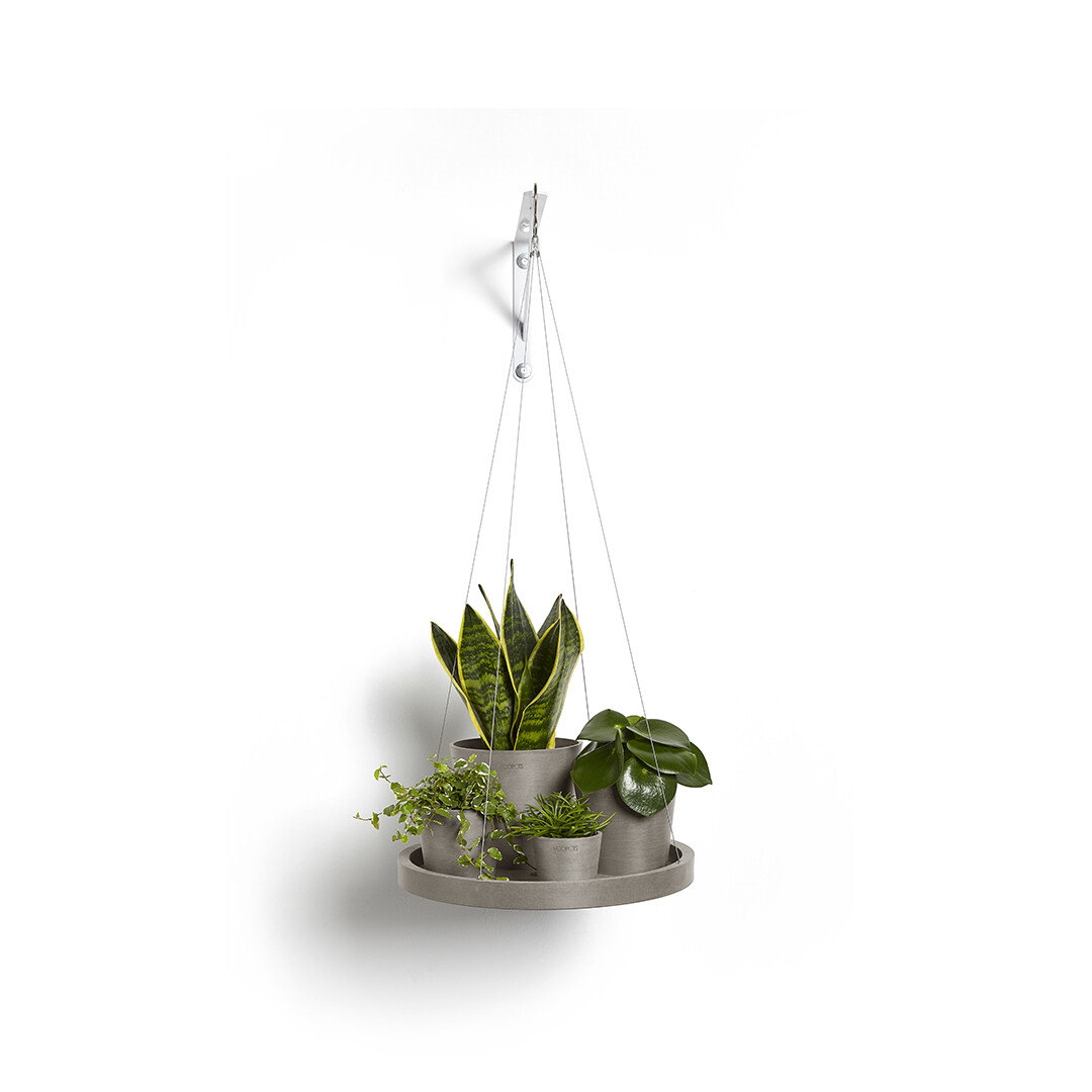 Ecopots Hanging Saucer 36 Taupe