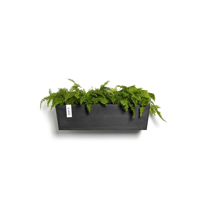 Ecopots Manhattan Wall L 55 Dark Grey