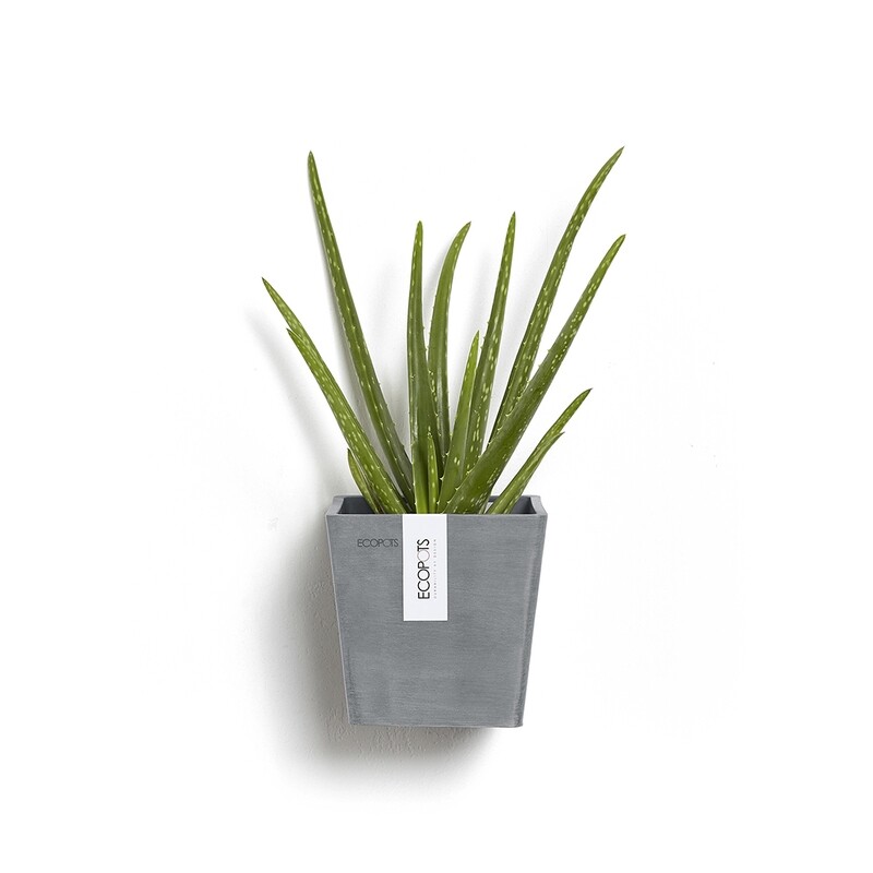 Ecopots Manhattan Wall S 15 Blue Grey