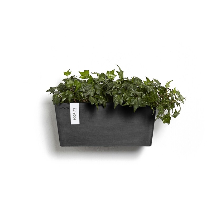 Ecopots Manhattan Wall M 35 Dark Grey