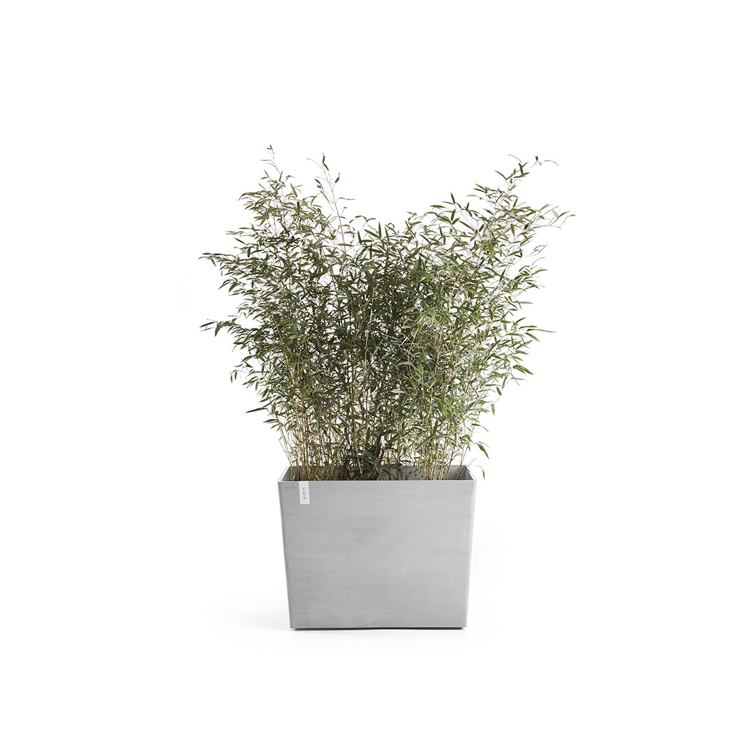 Ecopots Paris On Wheels 85 White Grey