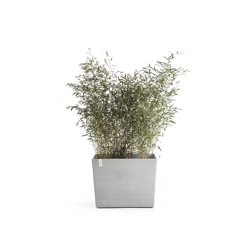 Ecopots Paris On Wheels 85 White Grey
