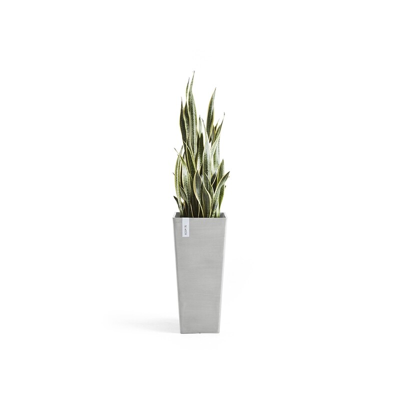Ecopots Rotterdam High 70 White Grey