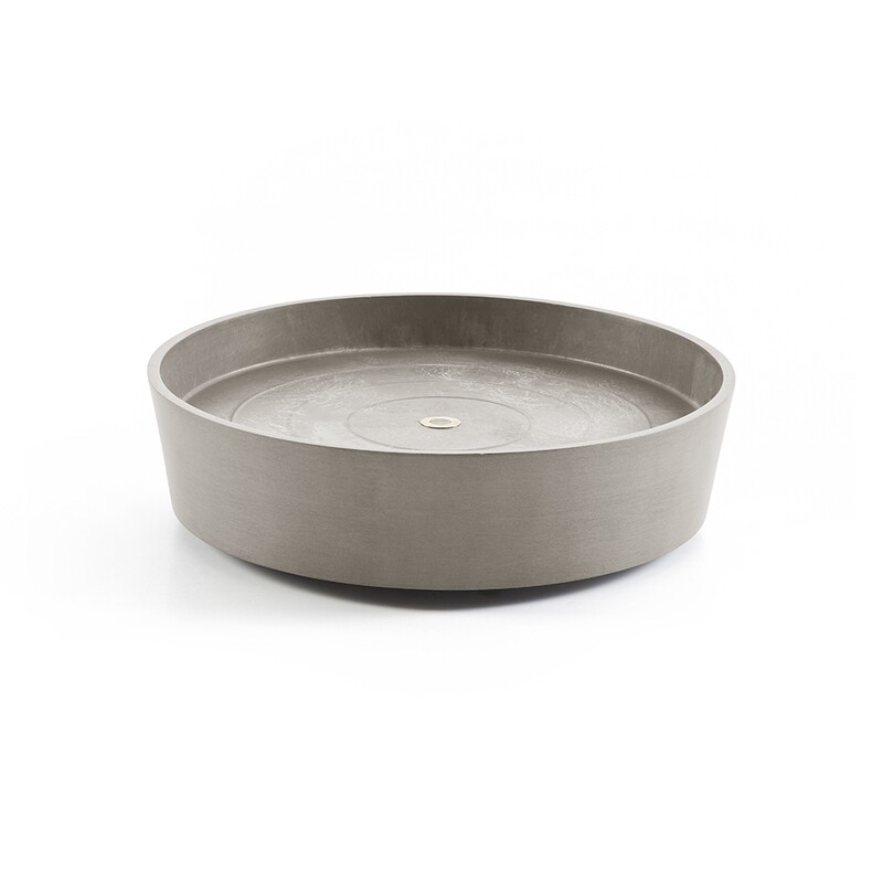 Ecopots Saucer Wheels Round Taupe Ø41,6 x H9 cm