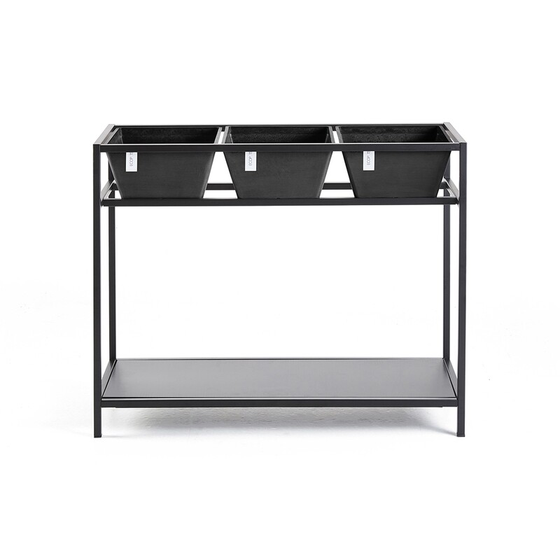Ecopots Berlin Grow Table Dark Grey