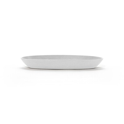 Ecopots Saucer Oval 30 Pure White