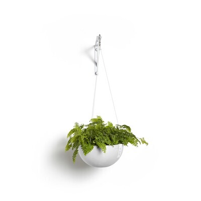 Ecopots Hanging Brussels 27 Pure White