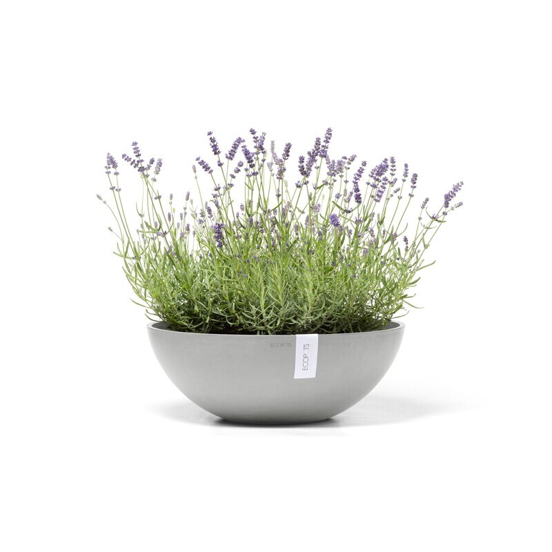 Ecopots Vienna 50 White Grey