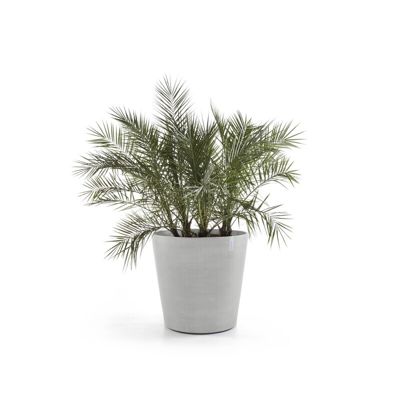 Ecopots Amsterdam Wheels 100 White Grey