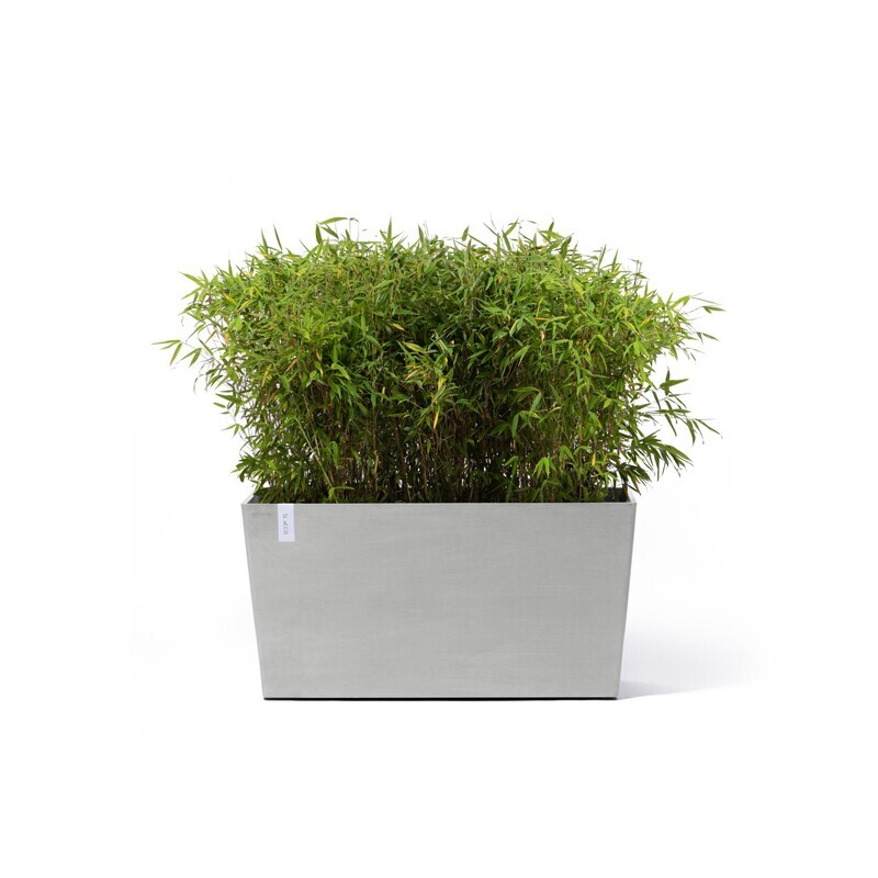 Ecopots Paris On Wheels 100 White Grey