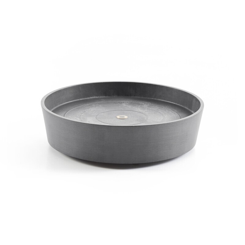 Ecopots Saucer Wheels Round Grey Ø28,7 x H8,3 cm