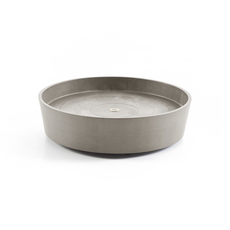 Ecopots Saucer Wheels Round Taupe Ø28,7 x H8,3 cm