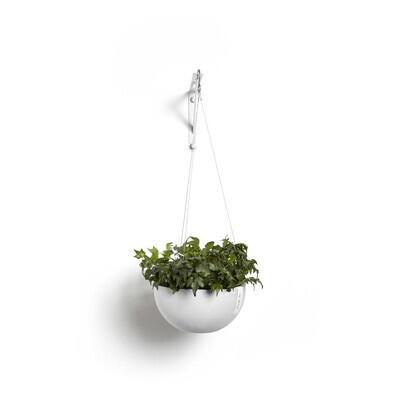 Ecopots Hanging Brussels 33 Pure White