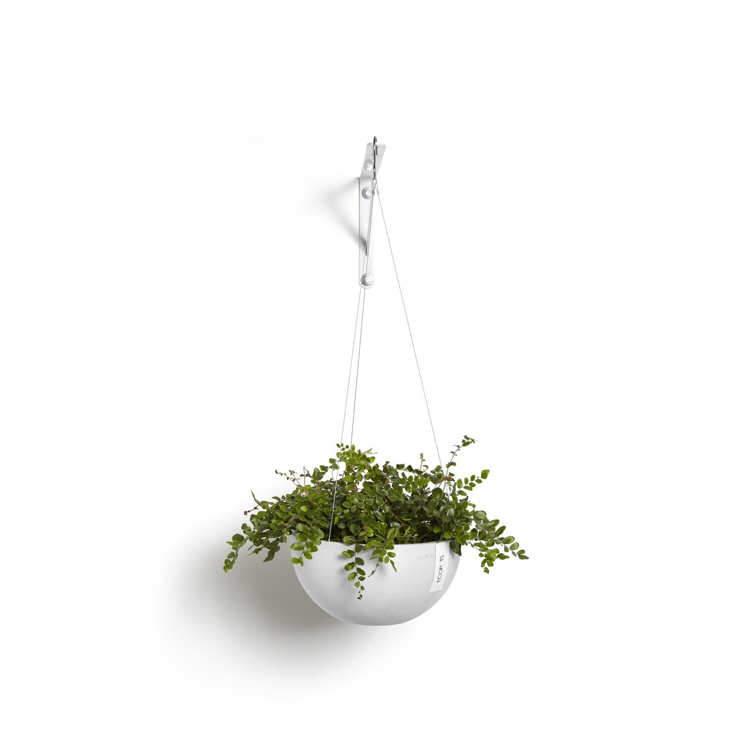 Ecopots Hanging Brussels 27 Pure White