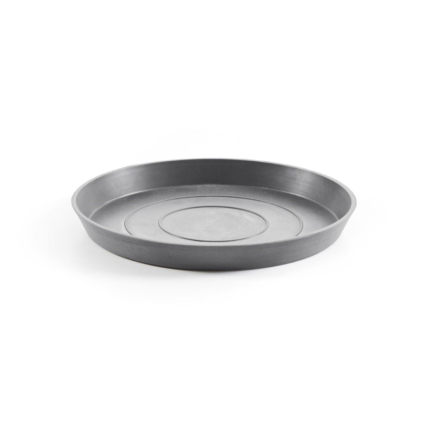Ecopots Saucer Round Grey - inside bottom Ø 18 cm / outside Ø 21 x H 2,5 cm