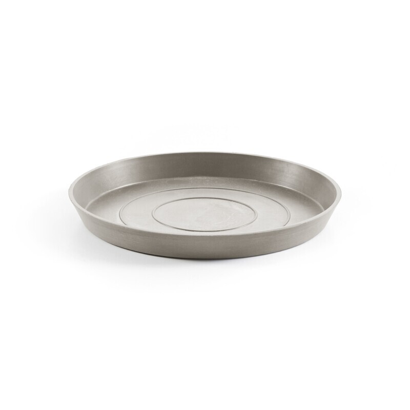 Ecopots Saucer Round Taupe - inside bottom Ø 18 cm / outside Ø 21 x H 2,5 cm