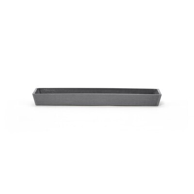 Ecopots Saucer Rectangular Grey - inside bottom L 23 cm / outside L 25 x H 2,3 cm Ecopots Saucer Rectangular Grey - inside bottom L 23 cm / outside L 25 x H 2,3 cm