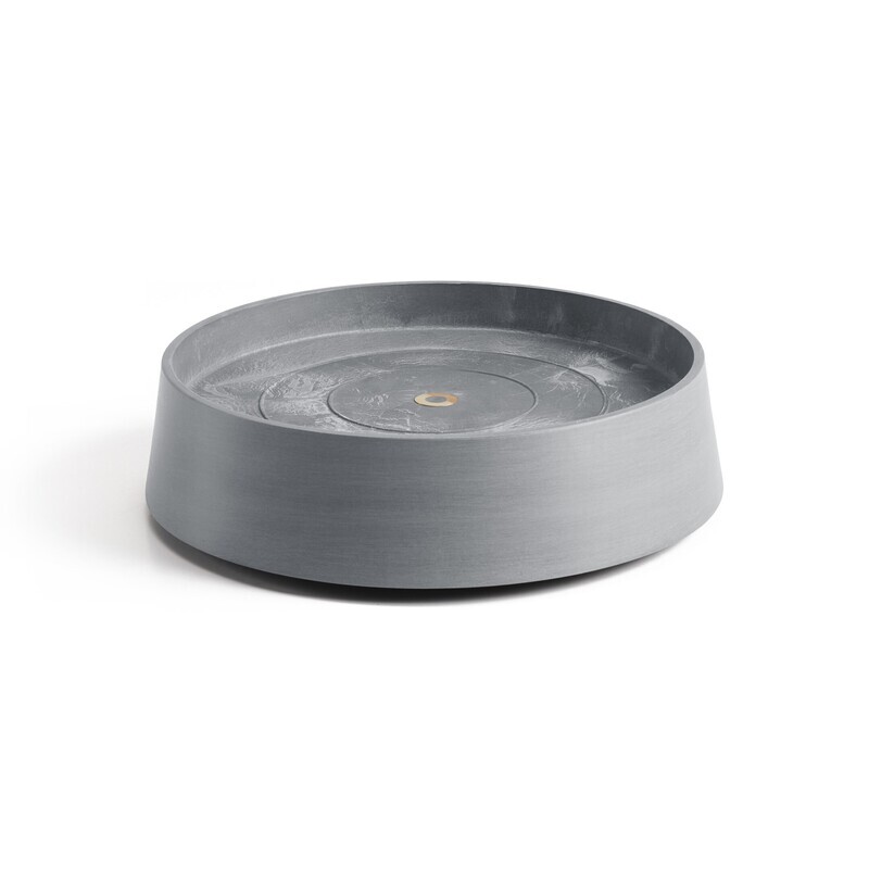 Ecopots Saucer Wheels Oslo Blue Grey Ø30,2 x H8,5 cm