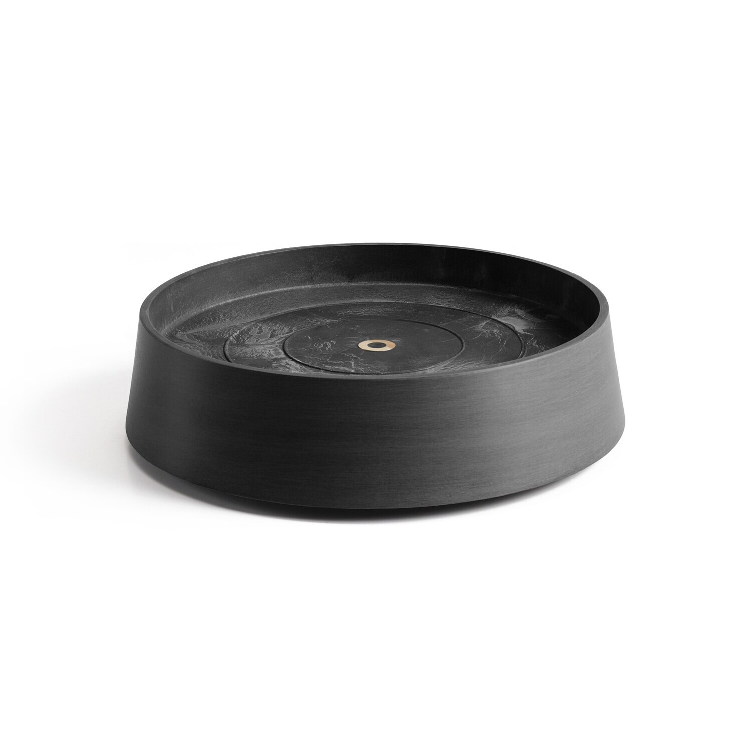 Ecopots Saucer Wheels Oslo Dark Grey Ø30,2 x H8,5 cm