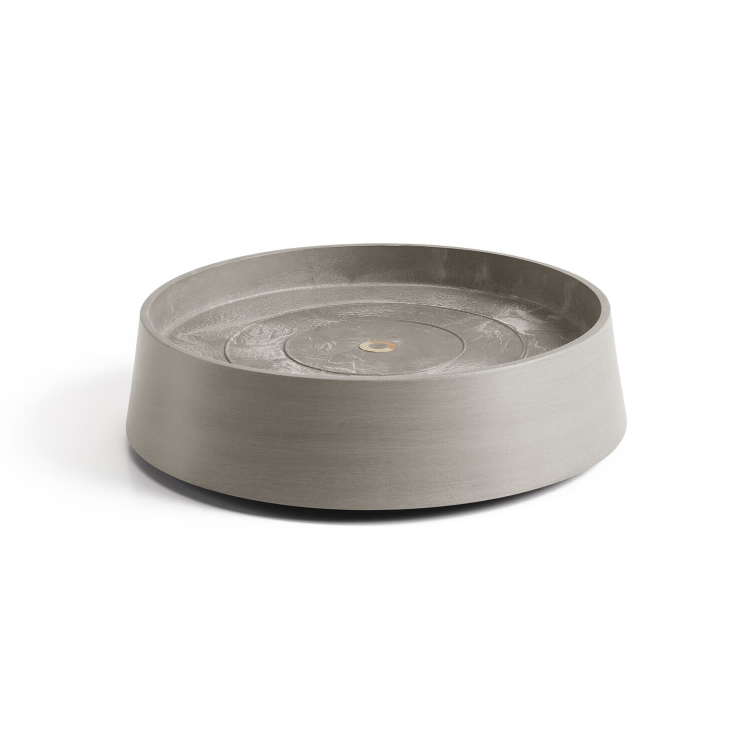 Ecopots Saucer Wheels Oslo Taupe Ø30,2 x H8,5 cm