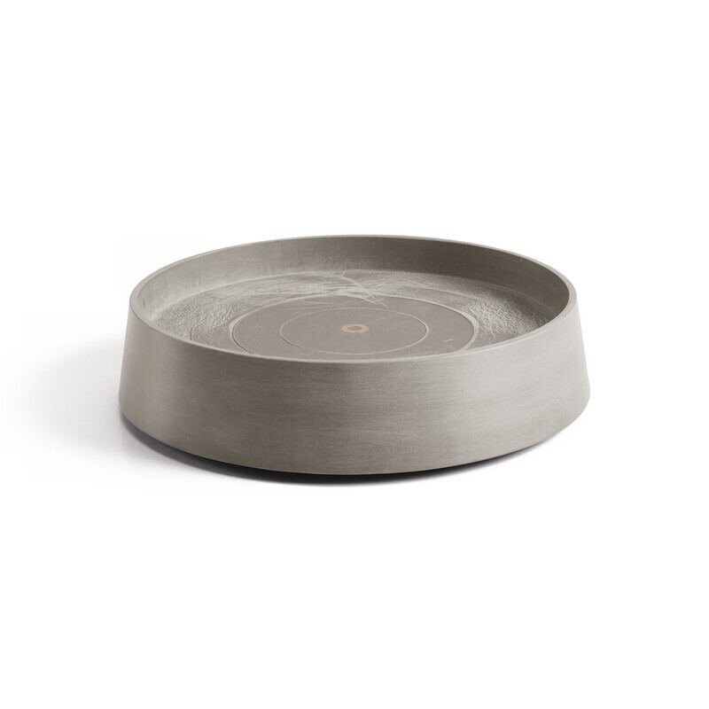 Ecopots Saucer Wheels Oslo Taupe Ø 41 x H 9,5 cm